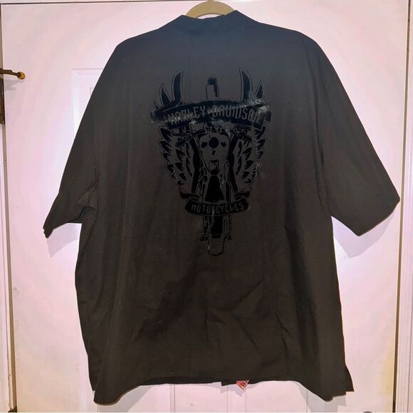 Harley-Davidson Velvet Shadow Motorcycle Button Down Shirt XXL - Picture 1 of 5